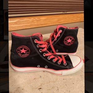 Zip-Up Black & Pink Converse